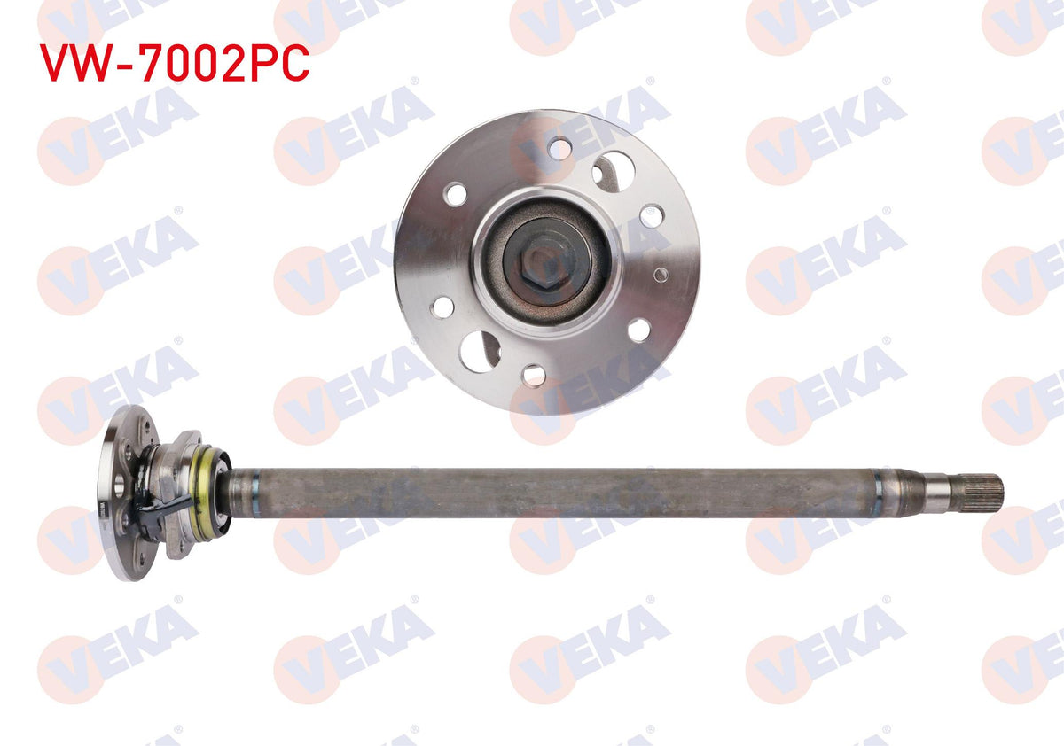 Veka VW-7002PC Axle Shaft Rear Left with Wheel Hub (with Bolts) Thick 29X30 Length 886mm Volkswagen Crafter 2.5 TDI 2006-2016 / Mercedes Sprinter 2006