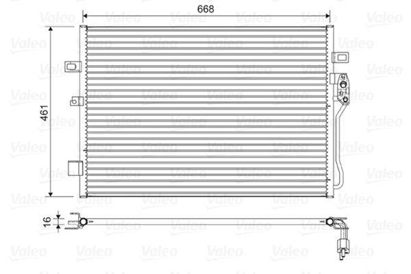 Valeo 822625 A/C Condenser Dodge Journey 08- Fiat Freemont 11- — Condensers & Evaporators