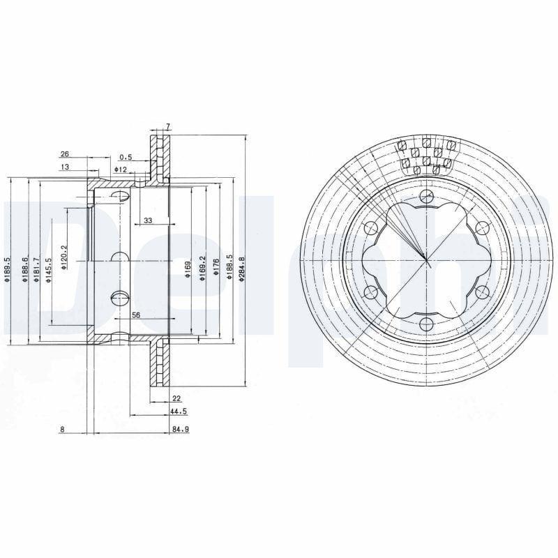 delphi bg3399 ventilated brake disk, rear brake disk for sprinter and lt models DELPHI BG3399 | Ventilated Brake Disk for 96-Lt28-Lt35-Lt46-Sprinter | 1 Piece DELPHI BG3399 Ventilated Brake Disk - High Performance delphi, brake-disk, ventilated-brake-disk, car-parts, automotive, mechanics, car-owners, high-performance, braking-system, ai-generated
