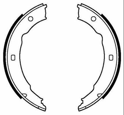 MGA 54257 Brake Drum Brake Pad (Peugeot: P406 P407 97-04) — Brake Pads