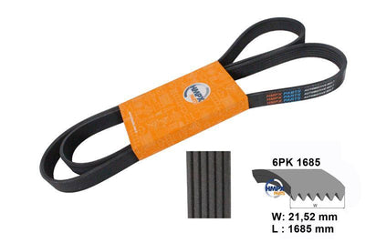 HİMPEKS 6PK 1685 Fan Belt (+ Ac) Transit 12 > 2.2 TDCi 155Ps Fwd