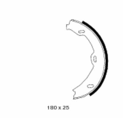 TEXTAR Parking Brake Shoe 91058900 — Brake Cables & Hardware