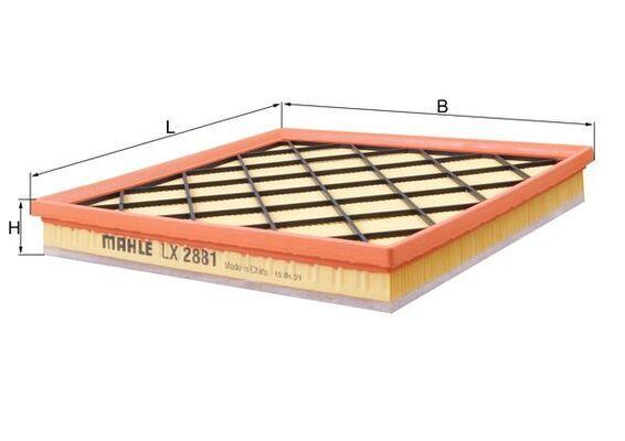 Mahle LX2881 Air Filter Astra J Zafira C Cascada Cruze A16let A13dte