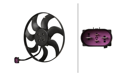 Hella 8EW366420-421 Fan Motor 250W 392mm Ameo 17 > Polo 10 > A1 11 > 18 Ibiza 13 > 17 Toledo 13 > — Motors, Pumps & Antennas
