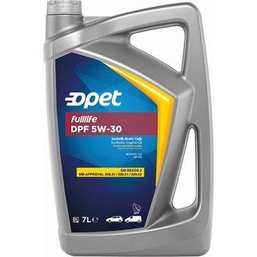 OPET 7LİTRE5W30 FULLIFE DPF 5W30 Tam Synthetic 7 Litre Motor Oil