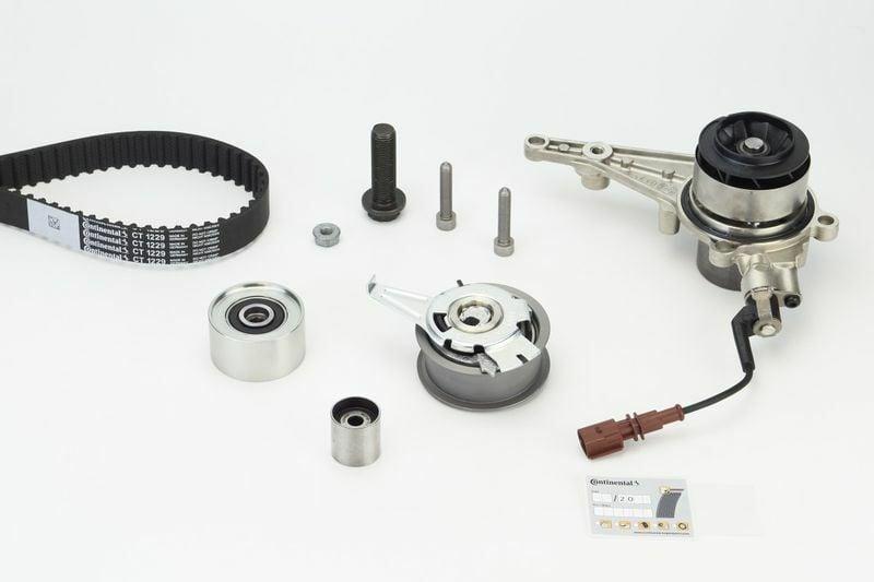 continental vw timing belt set, ctam ct1229wp1 timing belt kit, electric water pump for vw Continental VW Timing Belt Set CTAM CT1229WP1 - Electric Water Pump + Timing Belt Kit | For Passat B8 & Golf VIII Continental VW Timing Belt Set - CTAM CT1229WP1 continental, vw-timing-belt-set, timing-belt, vw-passat-b8, vw-golf-viii, electric-water-pump, vehicle-parts, mechanics-tools, engine-performance, ai-generated