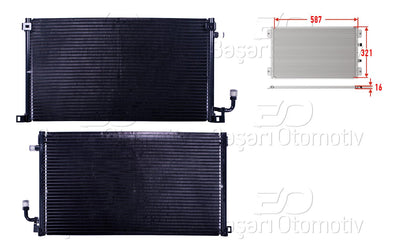 Wisco 3143116-00 A/C Condenser 587X321x16 Citroen Saxo 95-99 — Condensers & Evaporators