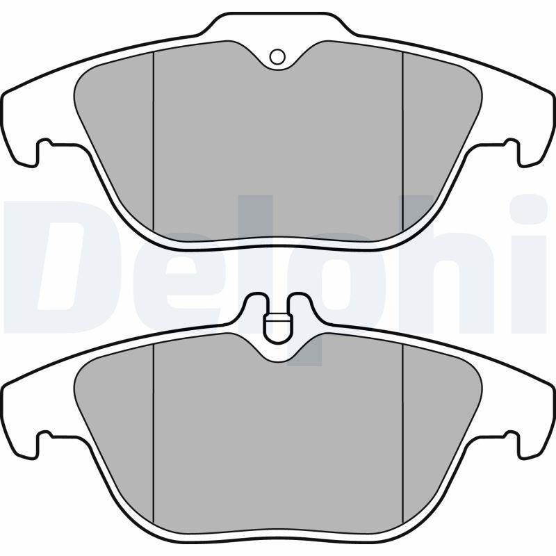 Delphi LP3288 Brake Pads - Low-Metallic Rear Set for C.S-C180-C200-C280-C320-C350