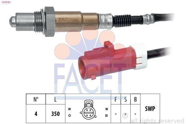 FACET Oxygen Sensor 10.8183 for Ford Fiesta 1.4-1.6 — Oxygen & Air-Fuel