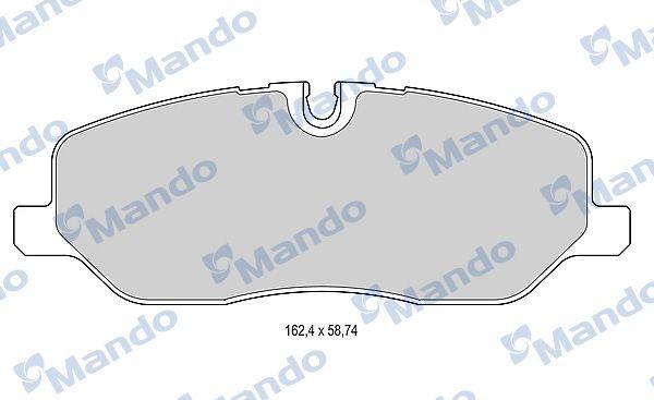 Mando MBF015601 Brake Pad Front 05-Discovery-Range Rover — Brake Pads