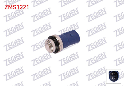 Zegen ZMS1221 Fan Switch (95-90 C / 102-97 C) Volkswagen Passat 1996-2000 / Audi A4 1997-2001 / Skoda Superb 2001-2008