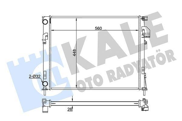 Kale Radiator 351035 - Engine Cooling System for Traffic II, Vivaro, Primastar — Radiators & Fans