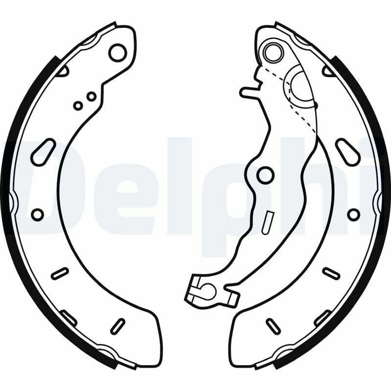 Delphi LS2062 Brake Shoes - Compatible with Ford Puma 2020+ — Brake Cables & Hardware
