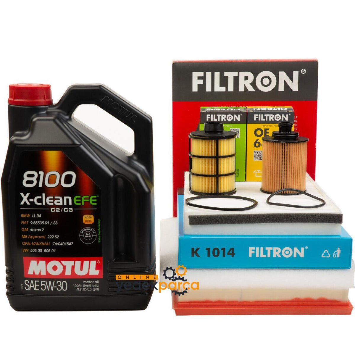 Filtron Opel Astra H Diesel Maintenance Filter Kit — Cylinder Head & Block