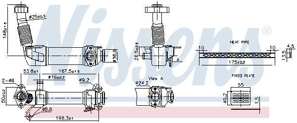 Nissens Exhaust Gas Cooling Radiator - M-47 Series for E-60/65/83/90 — Radiators & Fans