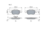 BOSCH Brake Pads Set 06-Megane.II 1.5 dCi-1.6-2.0 - Low-Metallic Material, Mounting Instructions
