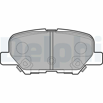 Delphi LP2501 Brake Pads - Compatible with 4008, C4 AirCross