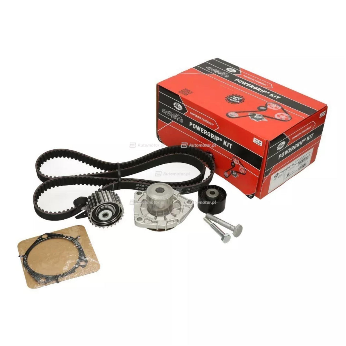 Gates KP15646XS Timing Belt Kit + Water Pump Fiat Doblo/Linea/Egea/500/Bravo/Combo 1.6 Mjt 105-120 — Water Pump & Thermostat