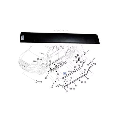 GM Chevrolet Captiva Left Door Trim Molding — Glass & Trim