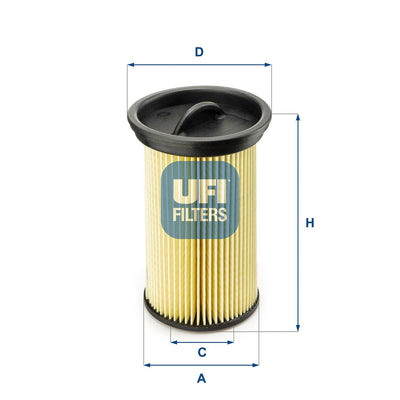 Ufi 26.005.00 Fuel Filter BMW E46 M47 M57 — Fuel Delivery