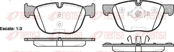 REMSA 1297.00 Brake Pad X5 E70 02 07 — Brake Pads