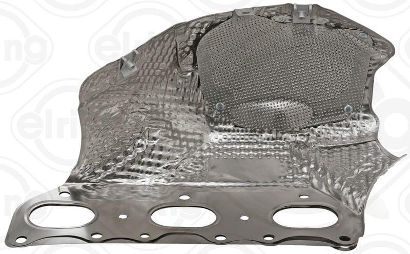 elring 036.961 conta exhaust manifold shield right side, elring coated exhaust manifold shield close-up ELRING 036.961 Conta - Exhaust Manifold Shield for Right Side Fit | Automotive Parts ELRING Conta (036.961) - Exhaust Manifold Shield elring, exhaust-manifold, automotive-parts, vehicle-upgrades, auto-maintenance, heat-protection, right-side-installation, engine-components, ai-generated, car-repair