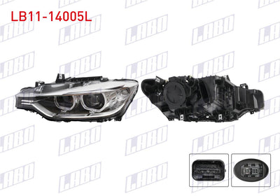 LABO LB11-14005L Headlight Left Xenon BMW 3 Series (F30) 2013-2015 — Headlights