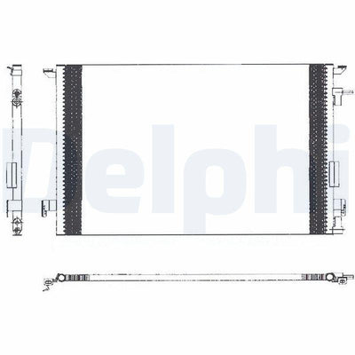 Delphi TSP0225463 A/C Condenser Opel Vectra C GTS 1.6/1.8/2.2 16V Z16XE — Condensers & Evaporators