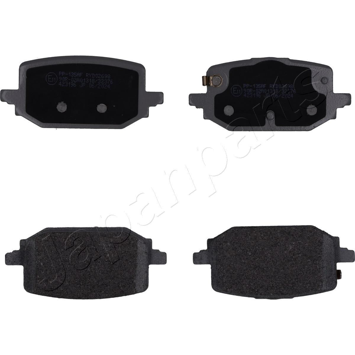 Japan Parts PP-135AF Nissan Qashqai 22-1.3 E-Power / X-Trail 22-T33 Rear Brake Pad — Brake Pads
