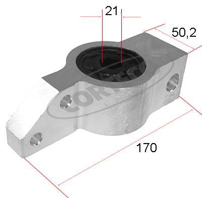 Corteco 80005075 Control Arm Crossmember Front Left VW Golf V, Caddy III and 5 more models — Control Arms & Ball Joints
