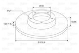 VALEO Disc Brake 186187 - Performance Part for Corsa and Astra — Brake Rotors & Drums