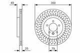 BOSCH Rear Brake Disc 0986479D31 - Vented Design for Range Rover Discovery — Brake Rotors & Drums