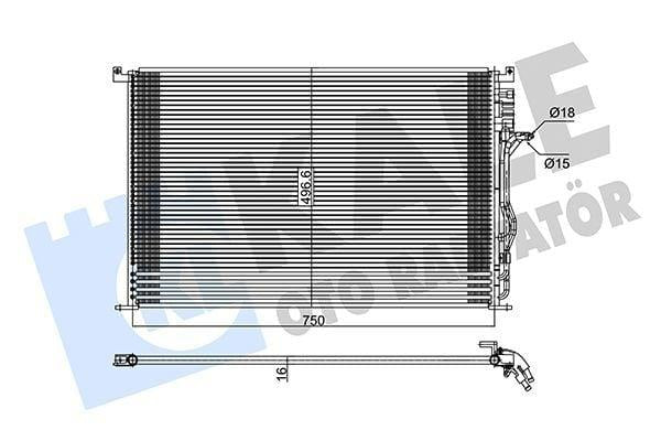 kale radiator 342940 for A8 climate system, close up of kale radiator specifications Kale Radiator 342940 - Climate Radiator for A8 Models | 3.0, 3.7, 4.0, 4.2, 6.0 V12 Kale Radiator 342940 - Climate System A8 Models kale, radiator, a8-climate-system, car-parts, automotive, mechanics, car-owners, aluminum-radiator, vehicle-cooling, ai-generated