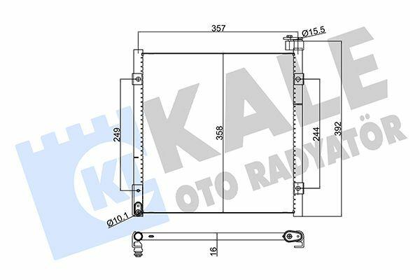 KALE 386700 A/C Condenser for Honda Civic 92-96 — Condensers & Evaporators
