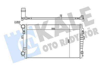 Kale 345840 Motor Water Radiator 650X395x22 A3 1.2 /1.4 /1,6Tdi Golf VII 1.2 /1.4 /1,6Tdi 12 — Radiators & Fans