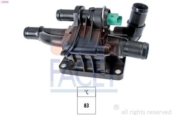 FACET Thermostat Assembly - Complete Unit for 308 Partner Tepee, Berlingo III, Focus III — Water Pump & Thermostat