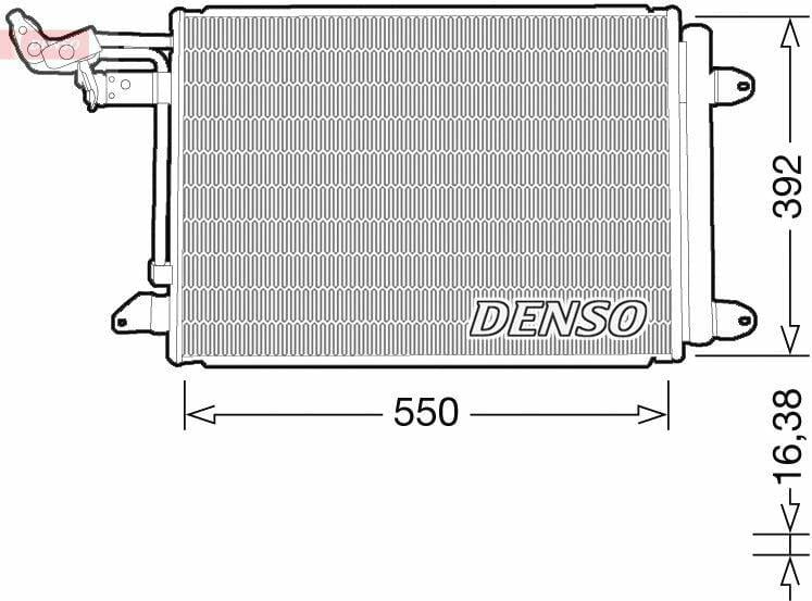 DENSO DCN32032 AC Radiator - Fits Caddy III, Golf V VI and 3 more models — Radiators & Fans