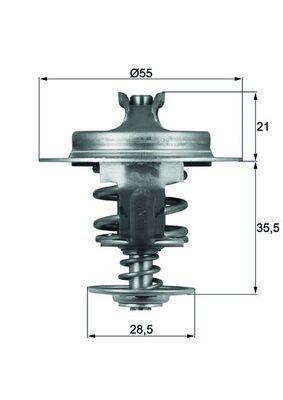 Mahle TX6783D Thermostat 83°C Prt-Brl-Expr-Jmpy-Scd-Bxr-Dct-Jmp 1.9D-TD 2.0Hdi-JTD — Water Pump & Thermostat