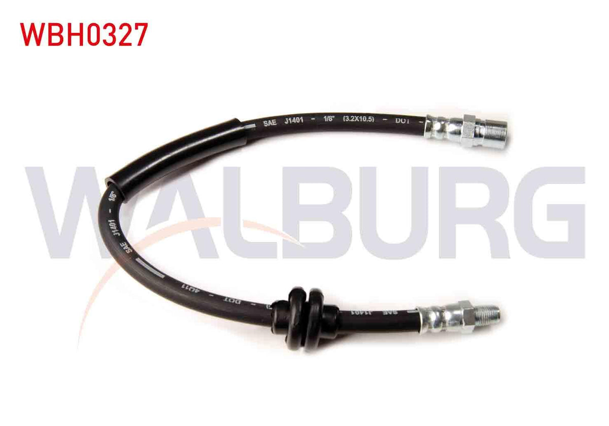 WALBURG WBH0327 Brake Hose Front Left-Right 400mm Fiat Linea (323) 2007-/ Opel Corsa D 2006-2014 / Citroen — Brake Hydraulics