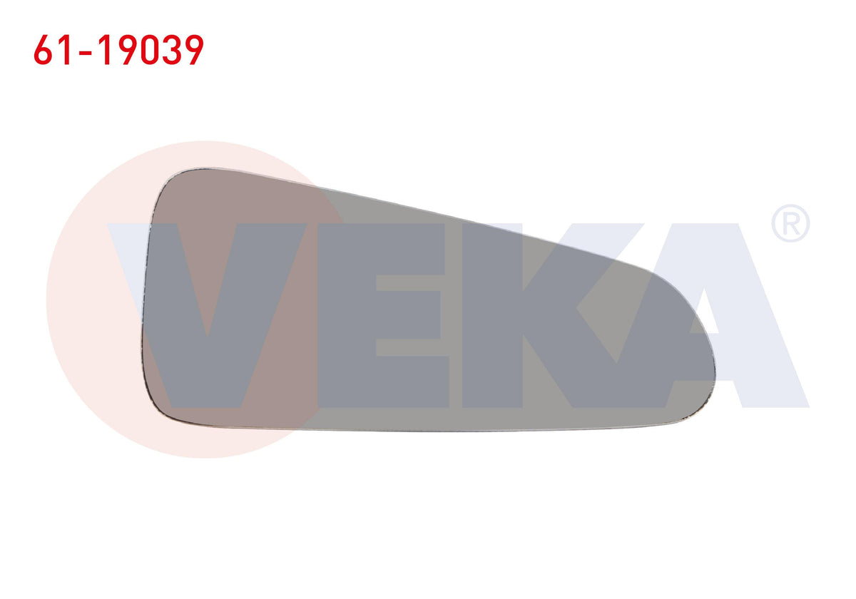 Veka 61-19039 Mirror Glass Left Mechanical Lower Ford Transit Custom (V362) 2012 — Mirrors