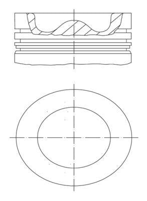 Mahle 011PI00109002 Piston 83.00 mm (+0.50) Chevrolet Antara Captiva Cruze 2.0D Z20S/Z20DM 05-12 — Pistons & Rotating