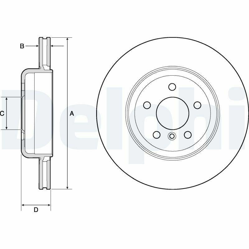 Delphi BG9130C - Brake Disc Set for F10-F11 Series — Brake Rotors & Drums