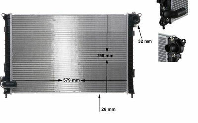 Mahle CR983000S Motor Cooling Radiator Compatible with MINI R50, MINI R52 and 1 more 2001-2006 — Radiators & Fans