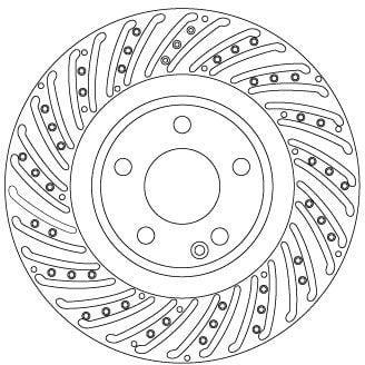 TRW DF6633S Disc Brake - 14-A-Series (W176) & B-Series (W246) — Brake Rotors & Drums