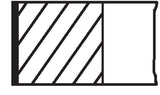 MAHLE Piston Ring 0.40 82 mm for Fiat Doblo 1.9D-JTD - 4 Piece Set — Pistons & Rotating