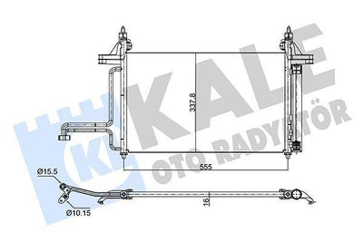 Kale Climate Radiator 350575 - Brazing Design for Fiat Stilo — Radiators & Fans