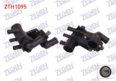Zegen ZTH1095 Thermostat Complete with Switch 87C VW Polo 1.4i 16V 2001-2012 / Seat Cordoba 1.4 16V — Water Pump & Thermostat