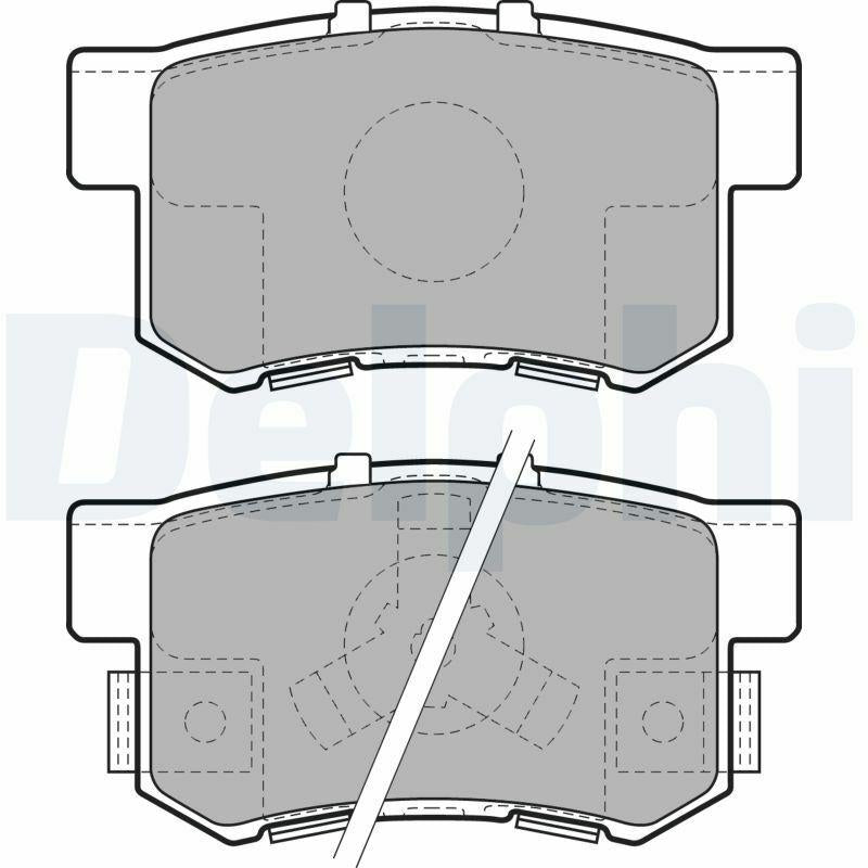 Delphi LP1972 Rear Brake Pad Set - Durable Performance for Accord & CR-V Owners — Brake Pads