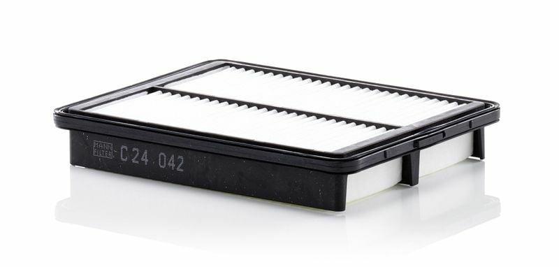 mann c24042 air filter, air filter dimensions, high efficiency air filter for car MANN C24042 Air Filter - High Efficiency for Car Owners and Mechanics | 24.41 in x 7.40 in x 1.46 in MANN C24042 Air Filter - 15-Tivoli Fitment mann, air-filter, auto-parts, car-maintenance, automotive, mechanics, air-filtration, car-owners, high-efficiency, ai-generated