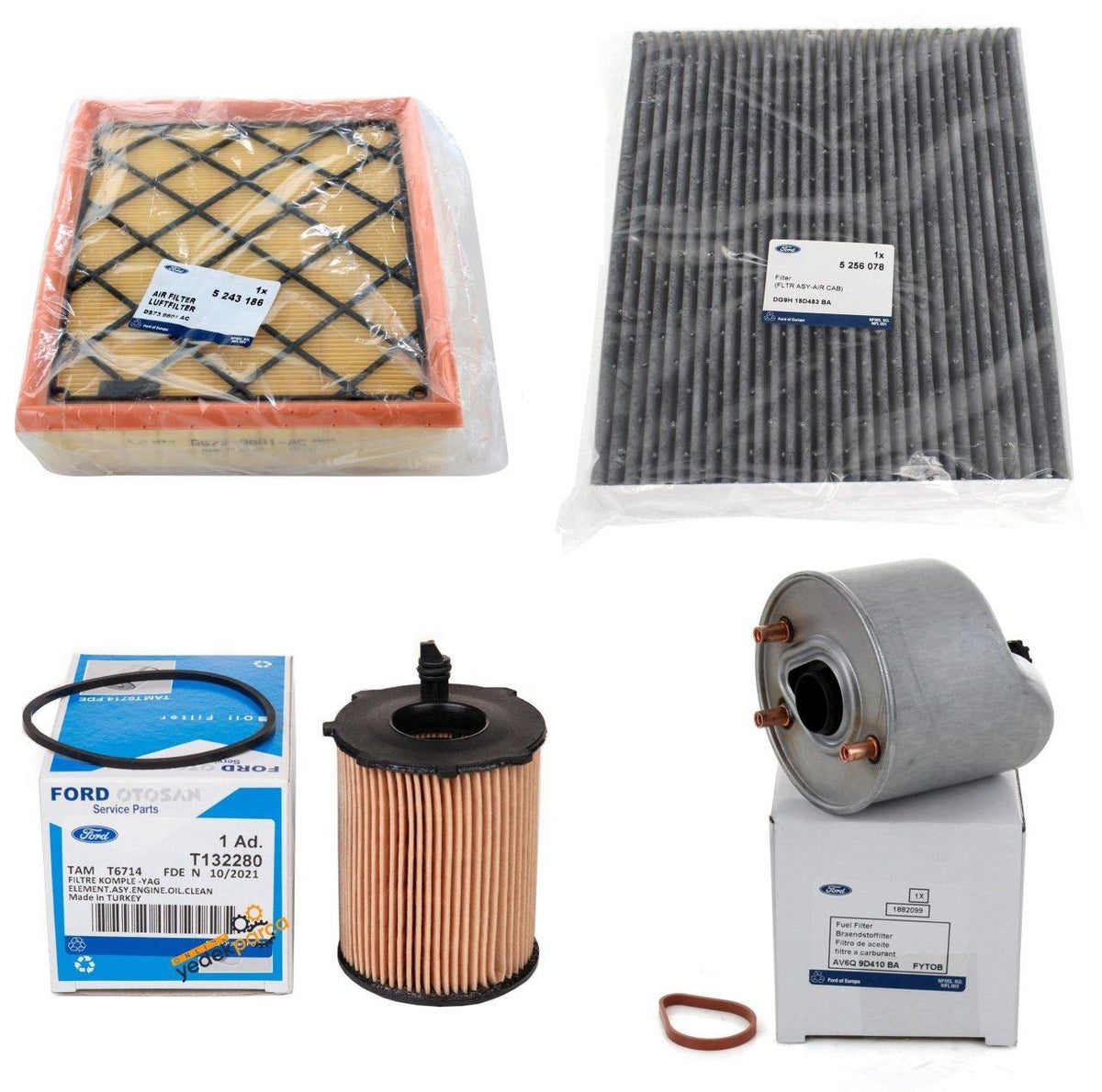 Ford Mondeo 2014-2018 1.6 TDCi Periodic Oil Service Filter Set Ford Genuine — Auto Parts Hall, Maintenance & Service Kits
